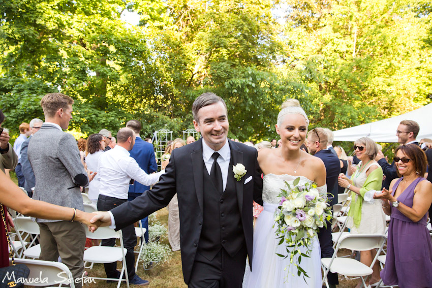Backyard summer wedding