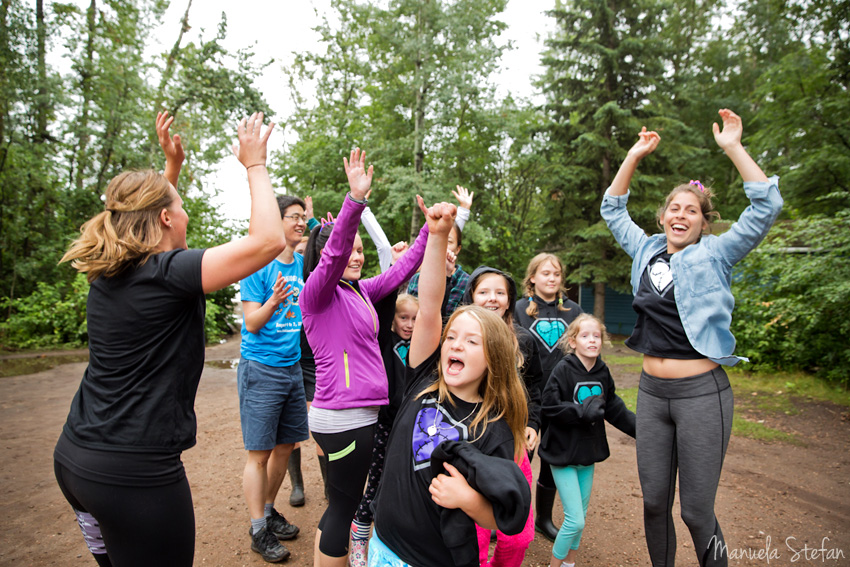 Kids playing at camp