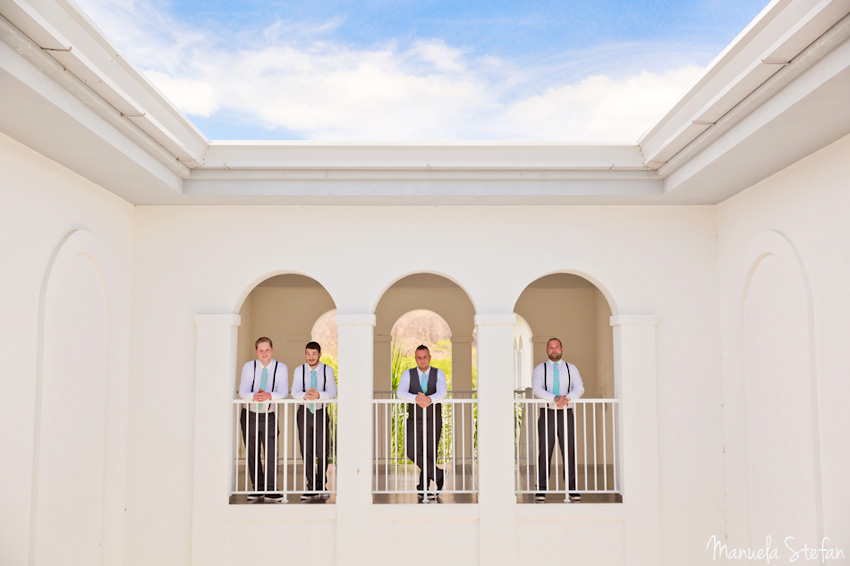Groomsmen at Riu Palace Costa Rica
